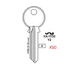 JMA for 999A 6-Pin Yale Key - Brass Finish   / Y2 BR - 50 Pack