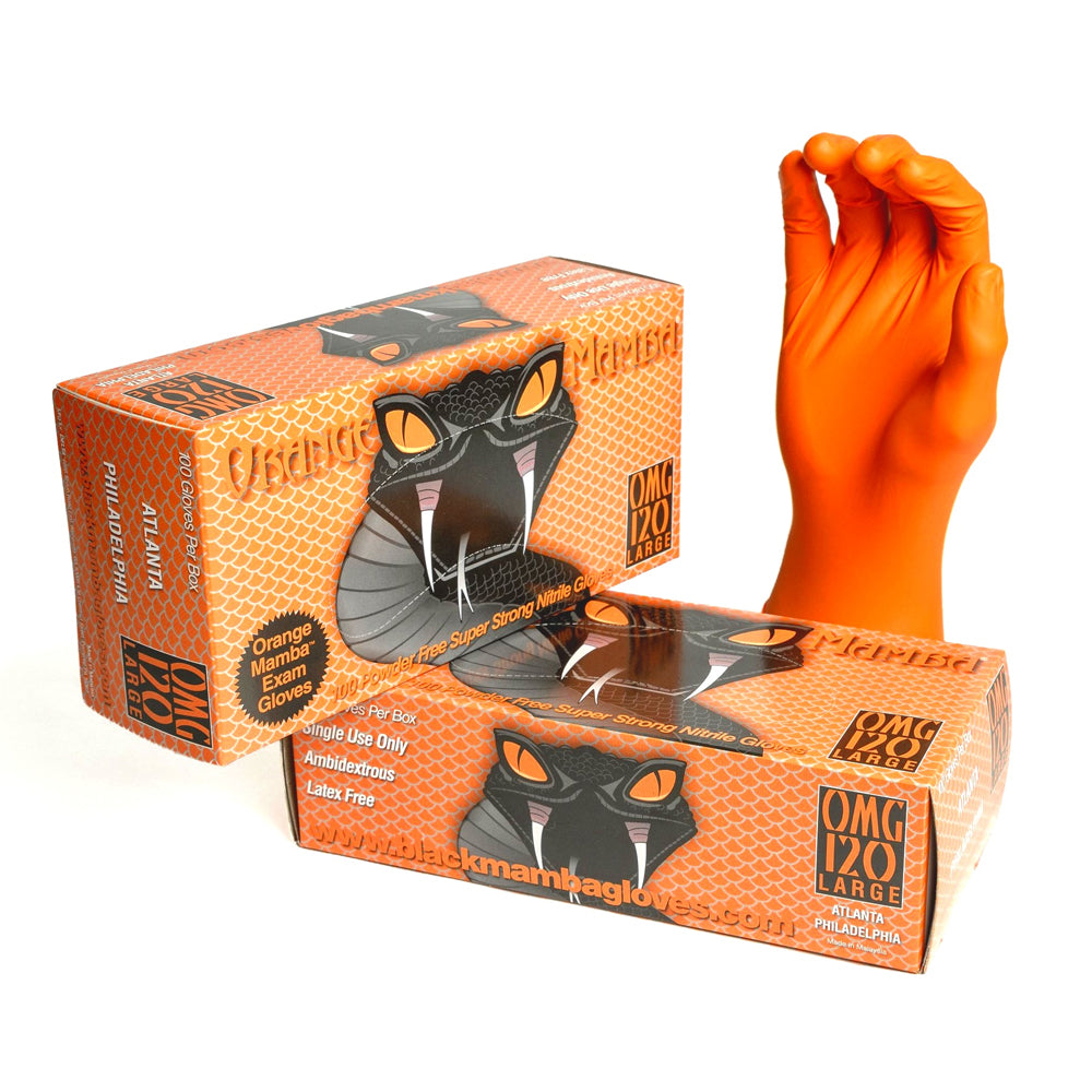 Black Mamba - 6 mil Orange Nitrile Gloves – Locksmith Keyless