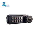 BorgLocks BL1716 Horizontal Mini Cabinet Lock with Key Override and Internal Cam Mechanism