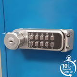 BorgLocks BL1716 Horizontal Mini Cabinet Lock with Key Override and Internal Cam Mechanism