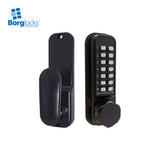 BorgLocks BL2601 ECP Tubular Latch Lock - Knurled Knob Keypad - Inside Paddle Handle with Holdback and ECP Coding Chamber