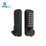 BorgLocks BL2607 ECP Mortice Deadbolt Keypad Lock with Knurled Knob Keypad and Inside Rim-Fixed Deadbolt