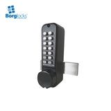 BorgLocks BL2625 ECP Surface Vertical Mount Rim Deadbolt Lock for Outdoor Metal Gate - Marine Grade Protection Finish