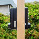 BorgLocks BL2625 ECP Surface Vertical Mount Rim Deadbolt Lock for Outdoor Metal Gate - Marine Grade Protection Finish