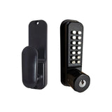 BorgLocks BL2701 ECP Tubular Latch Lock with Key Override and Inside Paddle Handle with Holdback