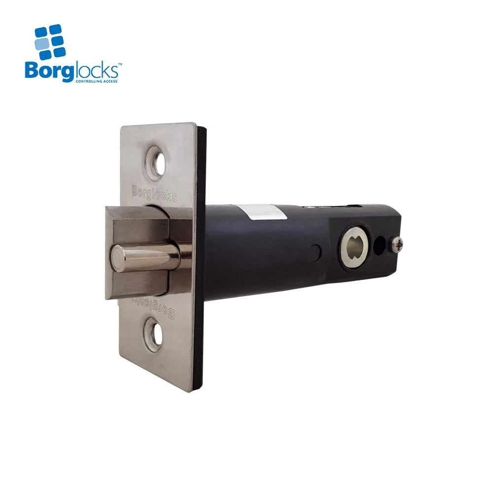 BorgLocks BL2701 ECP Tubular Latch Lock with Key Override and Inside Paddle Handle with Holdback