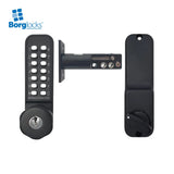 BorgLocks BL2707 ECP Tubular Deadbolt Lock - Key Override and Inside Paddle Handle with Holdback
