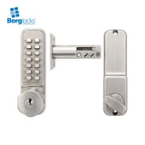 BorgLocks BL2707 ECP Tubular Deadbolt Lock - Key Override and Inside Paddle Handle with Holdback