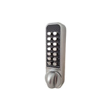 BorgLocks BL2901 ECP Tubular Latch Lock - Anti-Ligature ECP Keypad and Inside Paddle Handle with Holdback - Satin Chrome Finish