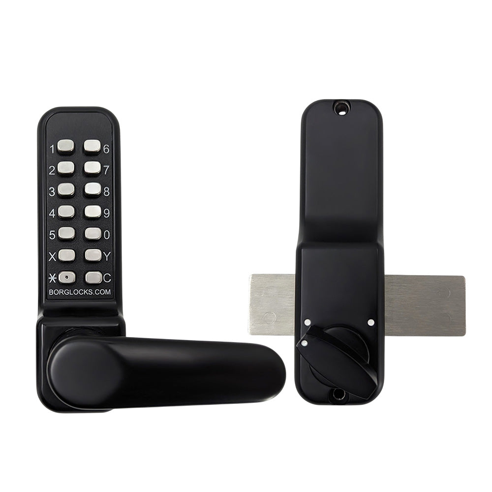 BorgLocks BL4305 ECP Marine Grade Lever Turn Keypad Lock with Inside Rim Fixed Deadbolt