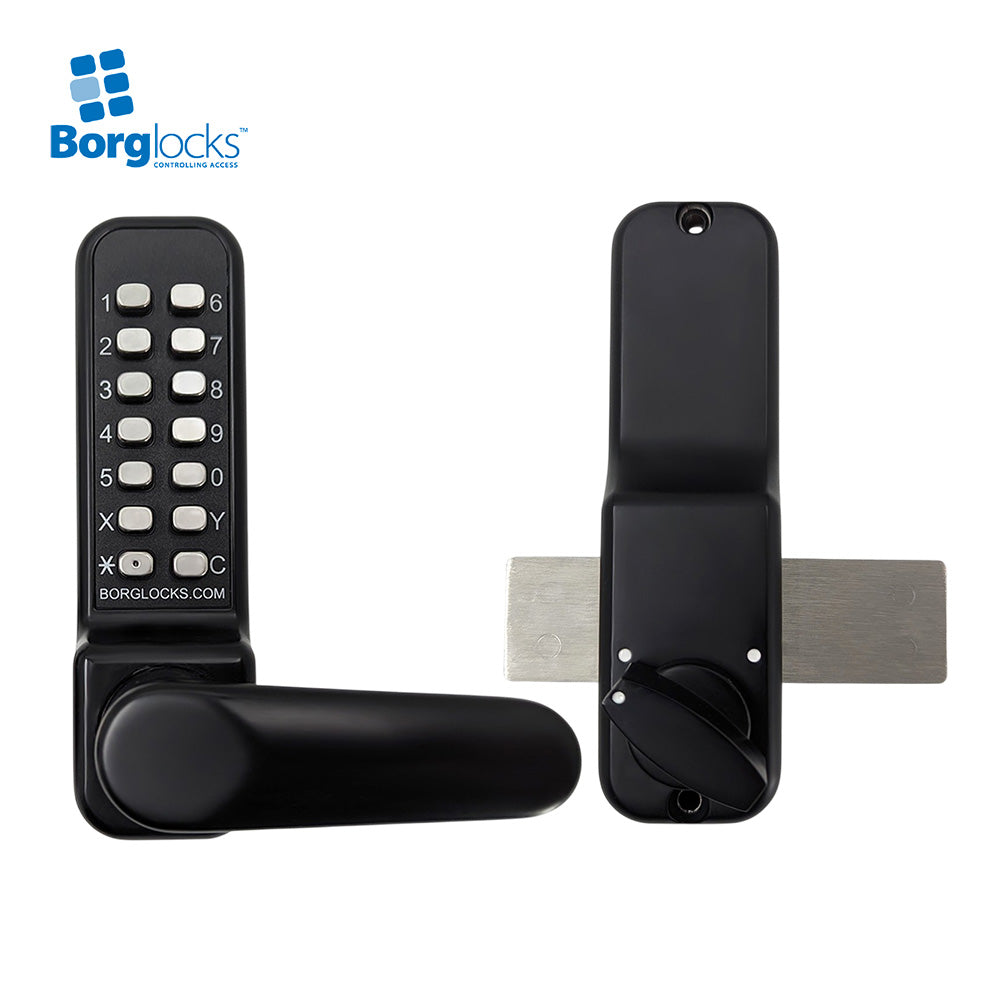 BorgLocks BL4305 ECP Marine Grade Lever Turn Keypad Lock with Inside Rim Fixed Deadbolt