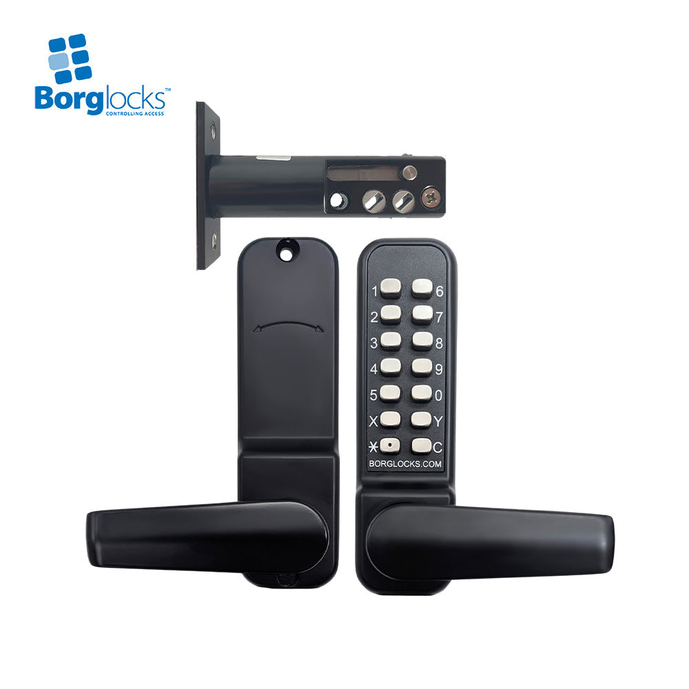 BorgLocks BL4307 ECP MG Pro Mechanical Digital Single Lever Keypad Tubular Deadbolt Lock
