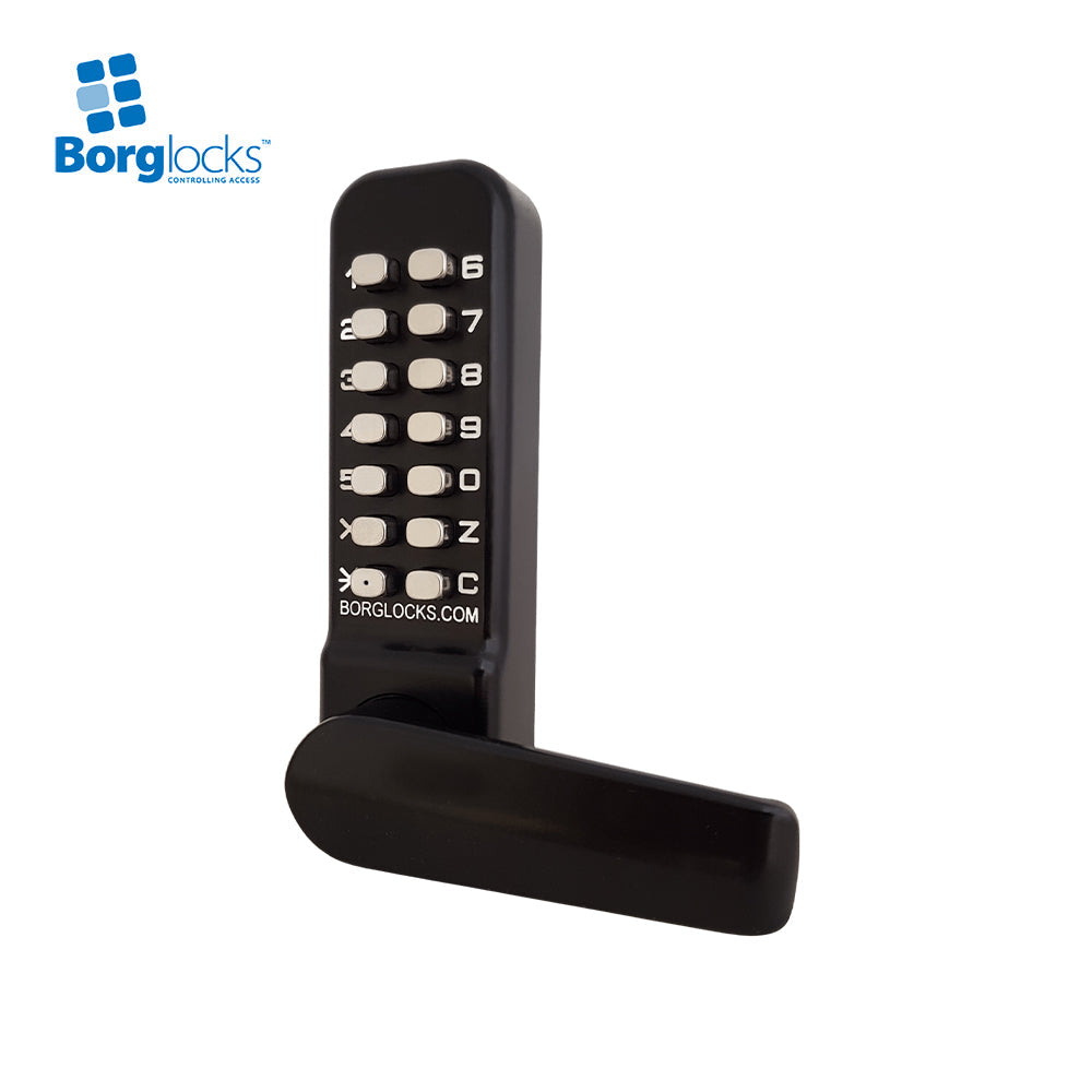 BorgLocks BL4409 ECP Marine Grade Free Turning Lever Keypad with Inside Rim Fixed Slam Latch