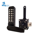BorgLocks BL4409 ECP Marine Grade Free Turning Lever Keypad with Inside Rim Fixed Slam Latch