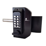 BorgLocks BL3080 Mini Gate Lock with Knob keypad, Inside Push/Pull Pad and Concealed Code Change