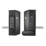 BorgLocks BL3100-ECP Metal Gate Lock with Anti-Climb Thumb Turn ECP Keypad, 2-9/16" - 3 1/8" Latchbolt and Inside Holdback Paddle Handle