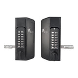 BorgLocks BL3130-ECP Metal Gate Lock with Back to Back Anti-Climb Thumb Turn ECP Keypads and 2-9/16" - 3-1/8" Latchbolt