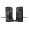 BorgLocks BL3400-ECP Metal Gate Lock with Free Turning Lever ECP Keypad, 2-9/16" - 3-1/8" Latchbolt and Inside Holdback Lever Handle
