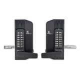 BorgLocks BL3430-ECP Metal Gate Lock with Back to Back Free Turning Lever ECP Keypads, 2-9/16" - 3-1/8" Latchbolt
