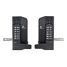 BorgLocks BL3430-ECP Metal Gate Lock with Back to Back Free Turning Lever ECP Keypads, 2-9/16" - 3-1/8" Latchbolt