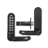 BorgLocks BL5001-ECP Medium/Heavy Duty Round Bar Handle ECP Keypad with Tubular Latch and Passage Mode