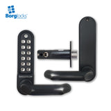 BorgLocks BL5001-ECP Medium/Heavy Duty Round Bar Handle ECP Keypad with Tubular Latch and Passage Mode