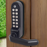 BorgLocks BL5001-ECP Medium/Heavy Duty Round Bar Handle ECP Keypad with Tubular Latch and Passage Mode