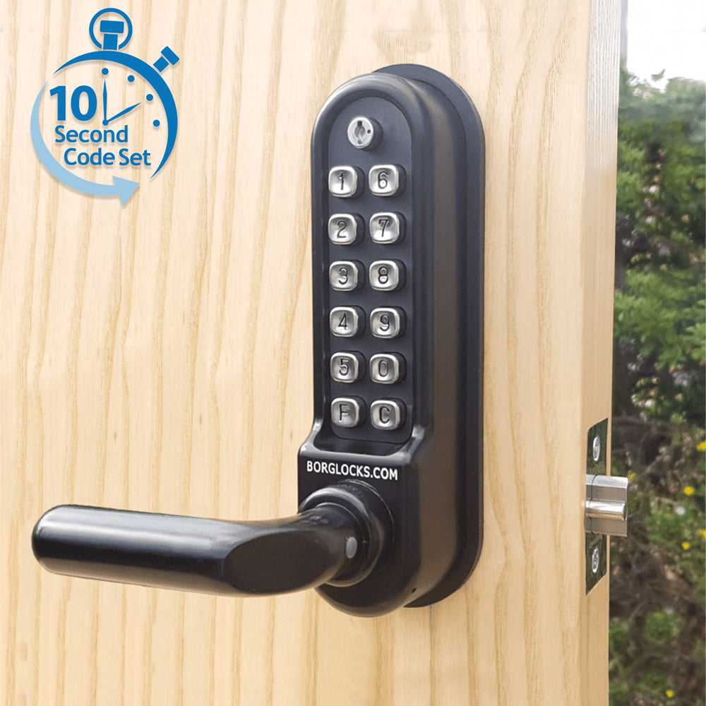 BorgLocks BL5201-ECP Marine Grade Lever Turn Keypad with Internal Handle and Tubular Latch