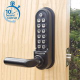 BorgLocks BL5201-ECP Marine Grade Lever Turn Keypad with Internal Handle and Tubular Latch