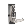 BorgLocks BL5782-ECP-AR Flat Bar Lever Keypad with Internal Push/Pull Pad and 1-1/8" Ali Latch