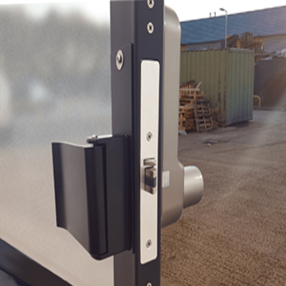 BorgLocks BL5782-ECP-AR Flat Bar Lever Keypad with Internal Push/Pull Pad and 1-1/8" Ali Latch