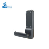 BorgLocks BL7001 MG Pro ECP External Heavy Duty Lever Keypad with Tubular Latch and On-Door Code Change - Black Marine Grade Finish