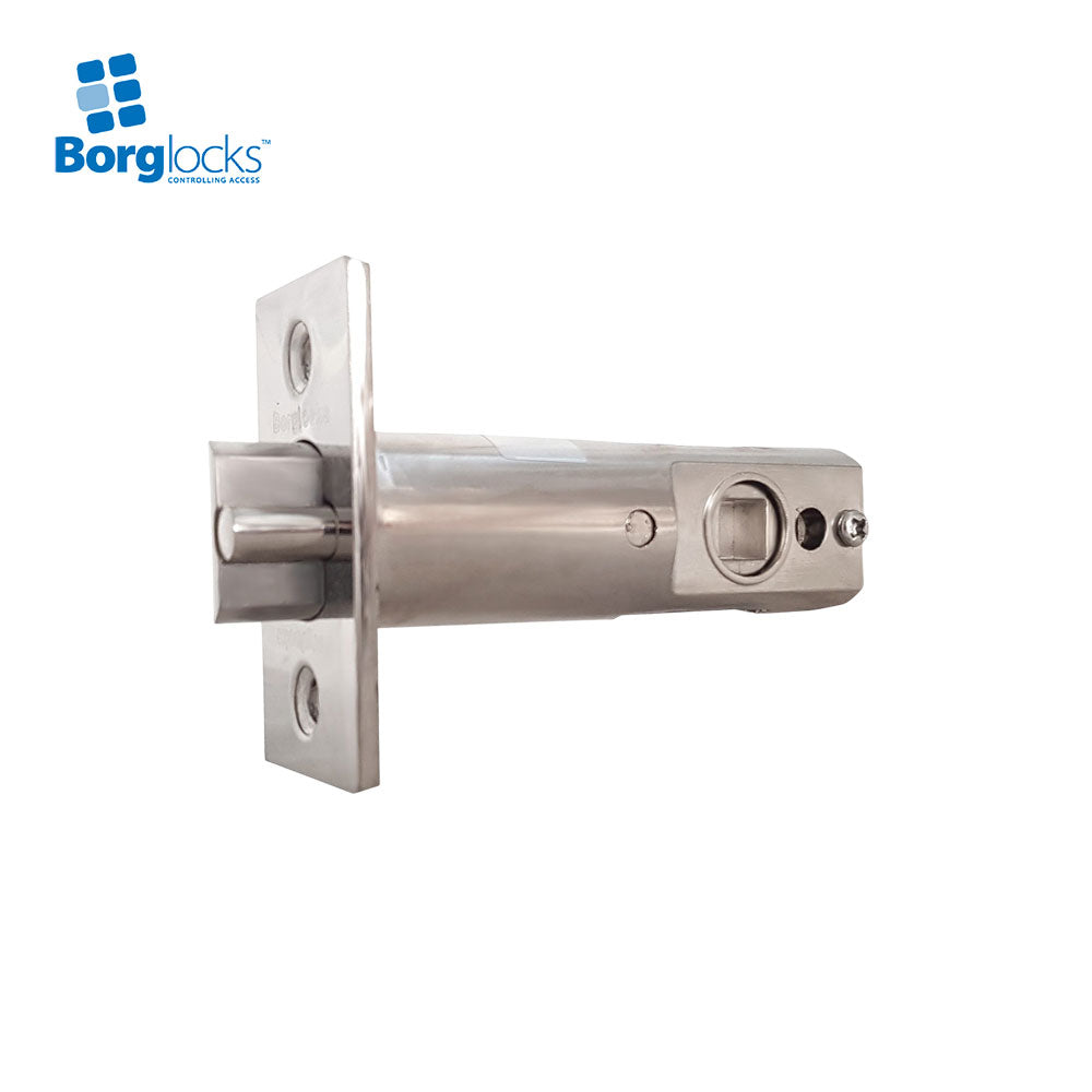 BorgLocks BL7001 ECP Heavy Duty Lever Turn Keypad with Internal Handle - Tubular Latch and On-Door Code Change - Satin Chrome