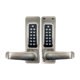 BorgLocks BL7071 ECP Back to Back Heavy Duty Lever Turn Keypad and Tubular Latch - Satin Chrome