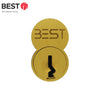 BEST - 1C6G1606 - Standard 6 Pin G Keyway - 606 (Satin Brass Finish)