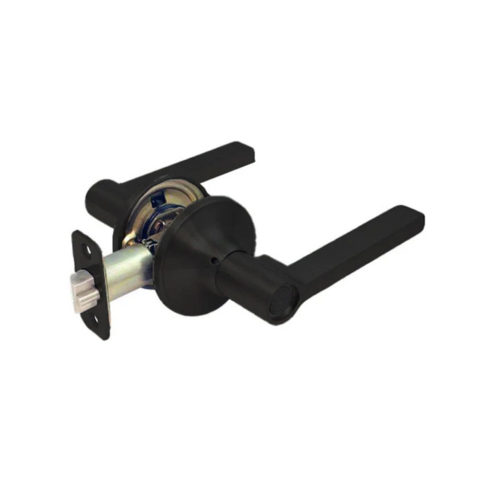 Cal-Royal - ALL-30 - Passage Residential Cylindrical Lever Set with Kwikset Keyway - Grade 3 - US1 - Flat Black Coated (622)