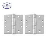 Cal-Royal - BB31 - Full Mortise Standard Weight Ball Bearing Hinges with 4-1/2 Inch x 4-1/2 Inch - Removable Pin - USP - Primed for Painting (600) (Pack of 2)