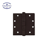 Cal-Royal - BB31 - Two Ball Bearing Five Knuckle Square Corner with 4-1/2" x 4-1/2" - Grade 1 - US10B - Dark Oxidized Satin Bronze Oil Rubbed (613)