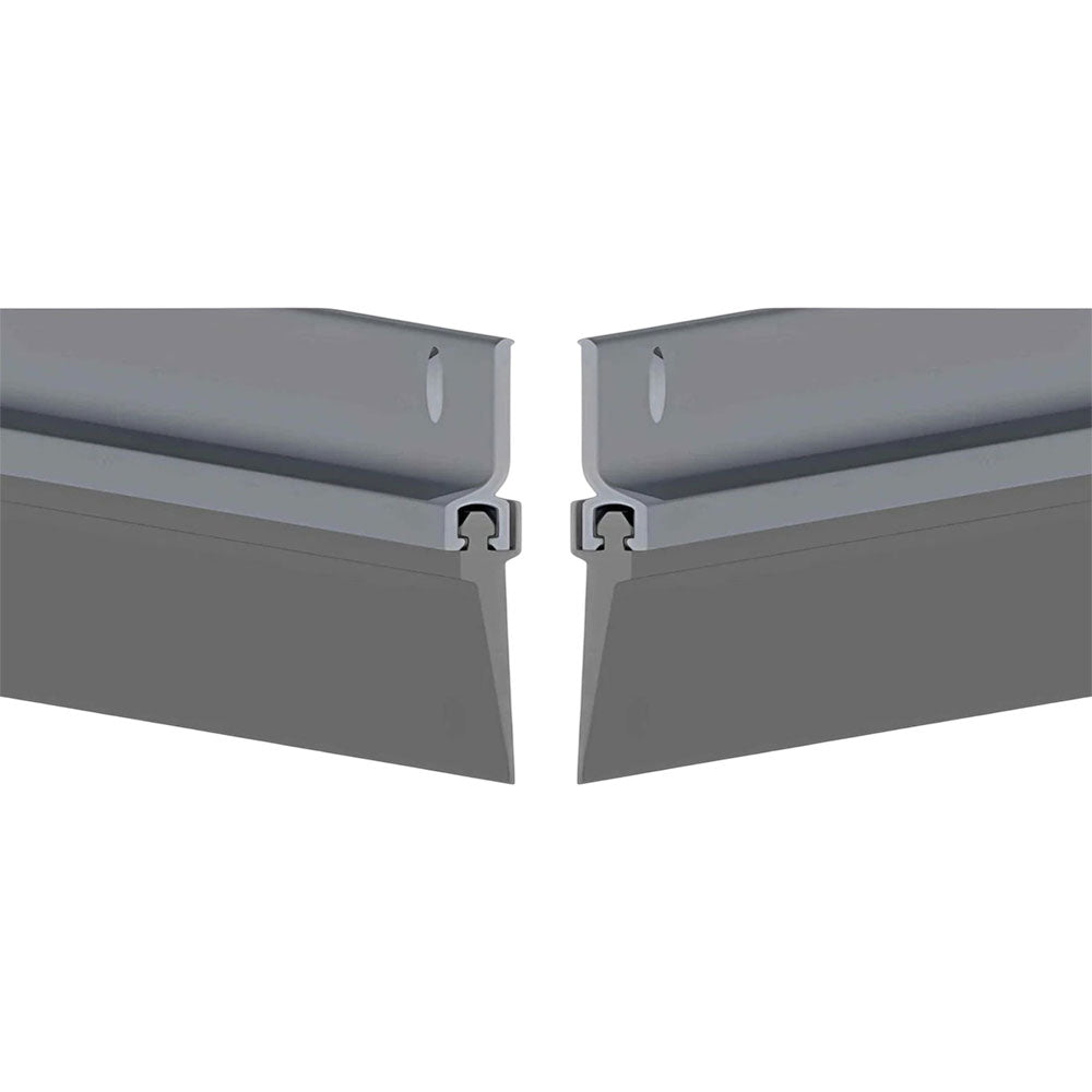 Cal-Royal - BTS-103 - Door Bottom Sweep made of Extruded Retainer and Vinyl Insert - 36 Inch - Aluminum Finish (Pack of 2)