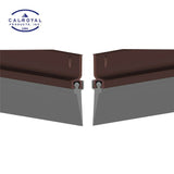 Cal-Royal - BTS-103 - Door Bottom Sweep made of Extruded Retainer and Vinyl Insert - 48 Inch - Dark Bronze Anodized Aluminum (313) (Pack of 2)