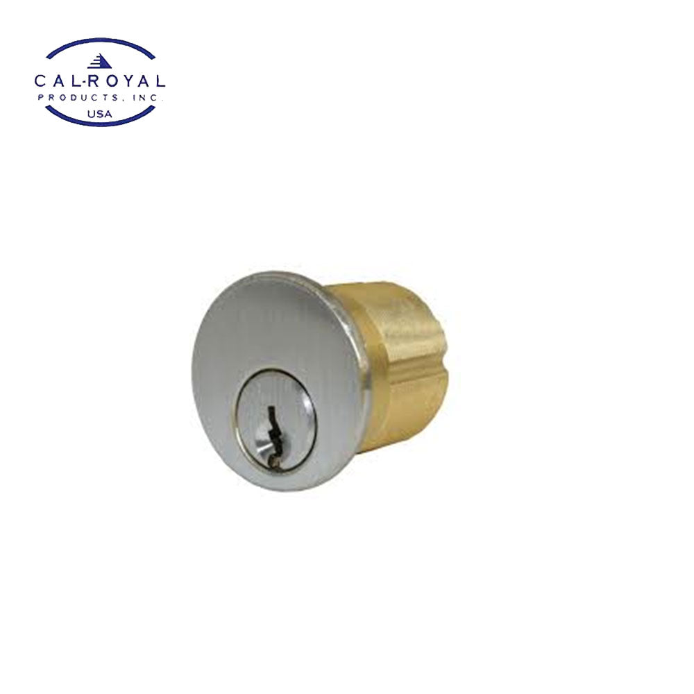 Cal-Royal - CMORTCYL - Mortise Cylinder with Clover Leaf Cam - Schlage C keyway - 6-Pin