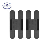 Cal-Royal - CR3D44 - 3D Adjustable Invisible Hinge - US1 - Flat Black Coated (622) (Pack of 2)