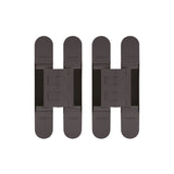 Cal-Royal - CR3D44 - 3D Adjustable Invisible Hinge - US10B - Dark Oxidized Satin Bronze Oil Rubbed (613) (Pack of 2)