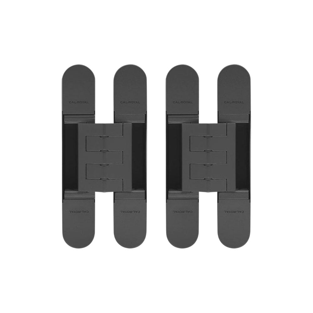 Cal-Royal - CR3D81 - 3D Adjustable Invisible Hinges - US1 - Flat Black Coated (622) (Pack of 2)