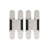 Cal-Royal - CR3D81 - 3D Adjustable Invisible Hinges - US14 - Bright Nickel (Pack of 2)