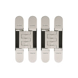 Cal-Royal - CR3D81 - 3D Adjustable Invisible Hinges - US26D - Satin Chromium Plated (626) (Pack of 2)