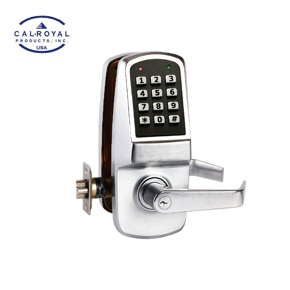 Cal-Royal - CR8000 - Heavy Duty Digital Keypad Door Lock with Clutch Technology - Entrance Function - Grade 1