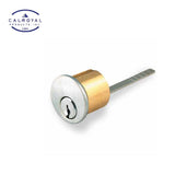Cal-Royal - CX96RIM - Rim Cylinder with Mounting Plate & Screws - Schlage C keyway - 6-Pin - Length 1-1/8"
