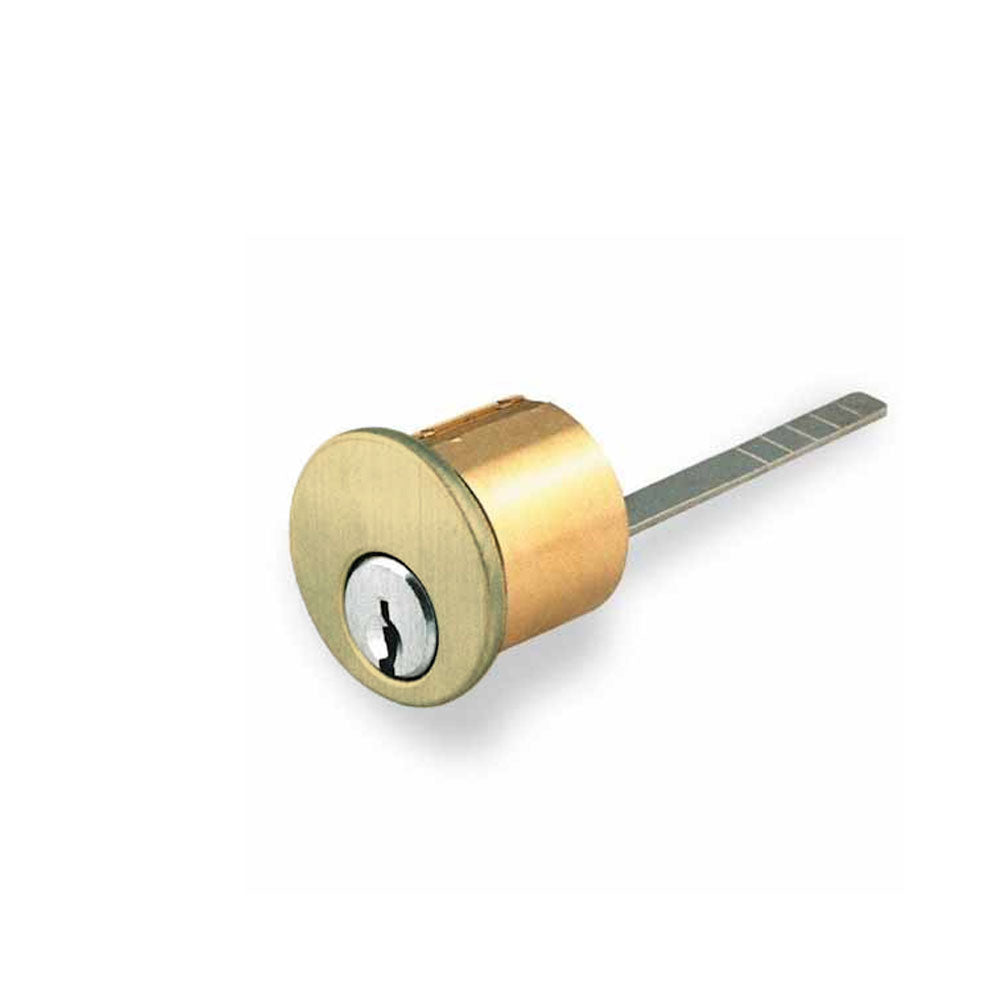 Cal-Royal - CX96RIM - Rim Cylinder with Mounting Plate & Screws - Schlage C keyway - 6-Pin - Length 1-1/8"