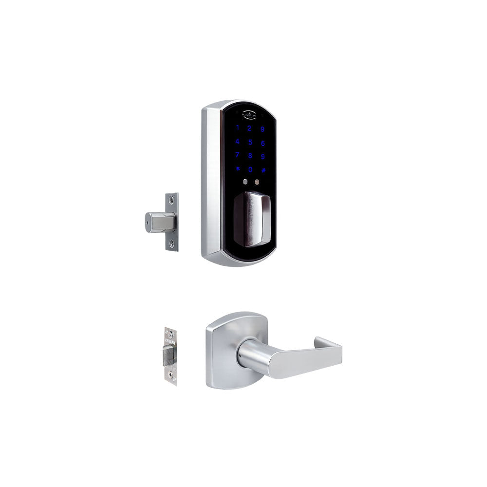 Cal-Royal - EJHIL Series Digital Single Locking Interconnected Touchscreen Door Lock with Smart Connect Module - Pin Code / RFID - Grade 2